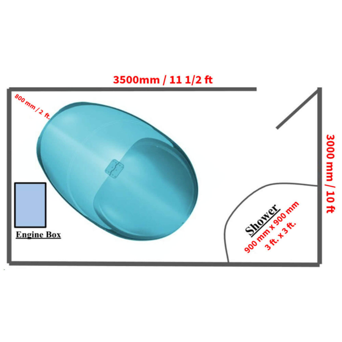 DREAMPOD Sport Flotation Sensory Isolation Tank for Home and Commercial Wellness
