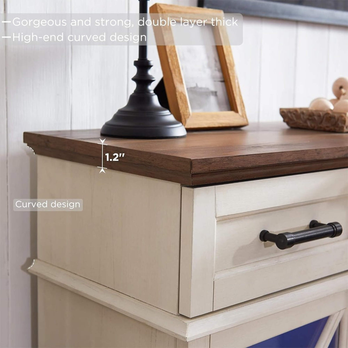 70-Inch Electric Fireplace TV Stand with Glass-Door Storage Cabinets