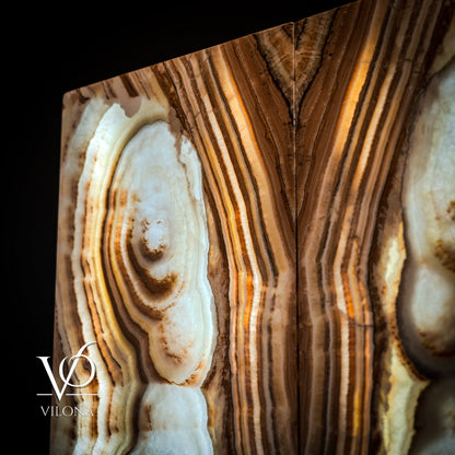 Exotic Sahara Onyx Wall Panels – 63" × 21.75" (Large)