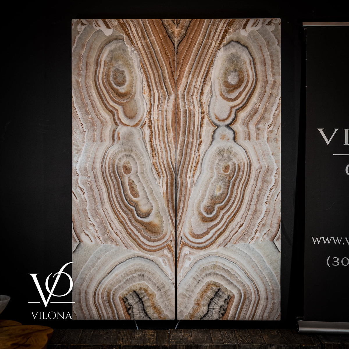 Exotic Sahara Onyx Wall Panels – 63" × 21.75" (Large)