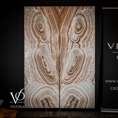 Exotic Sahara Onyx Wall Panels – 63" × 21.75" (Large)