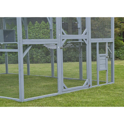 Extra-Large Outdoor Cat Kitten Playpen House With Platforms, And Waterproof Cover (SAK55092)