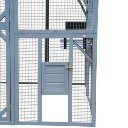 Extra-Large Outdoor Cat Kitten Playpen House With Platforms, And Waterproof Cover (SAK55092)