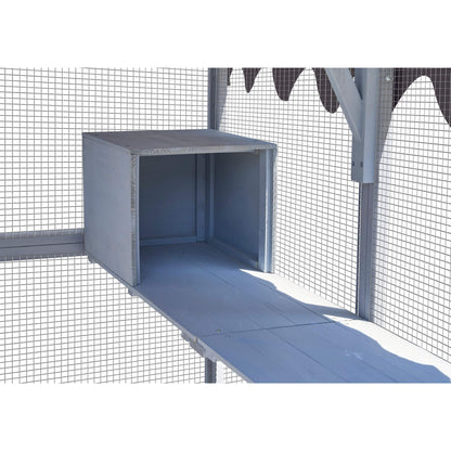 Extra-Large Outdoor Cat Kitten Playpen House With Platforms, And Waterproof Cover (SAK55092)