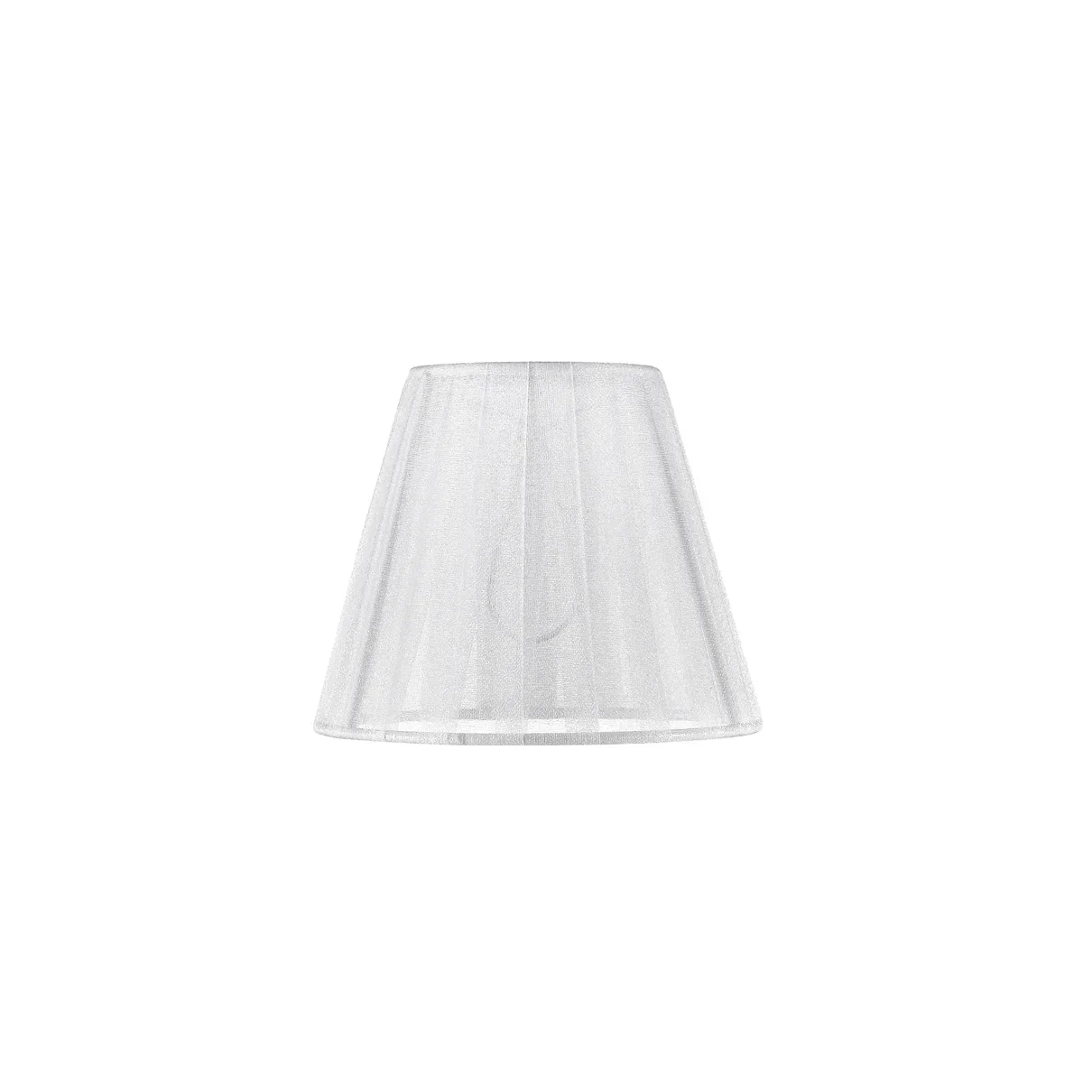 5-Light Chrome Chandelier with Fabric Shade