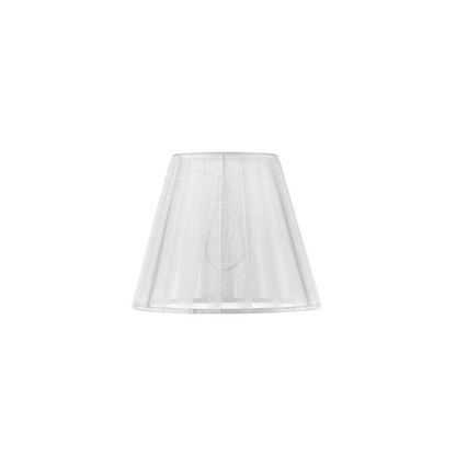 5-Light Chrome Chandelier with Fabric Shade