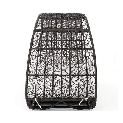 Large 2-Person Abigal Outdoor Wicker Daybed With Aluminum Frame And Cushions (SAK23942)