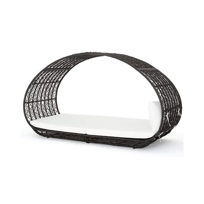 Large 2-Person Abigal Outdoor Wicker Daybed With Aluminum Frame And Cushions (SAK23942)