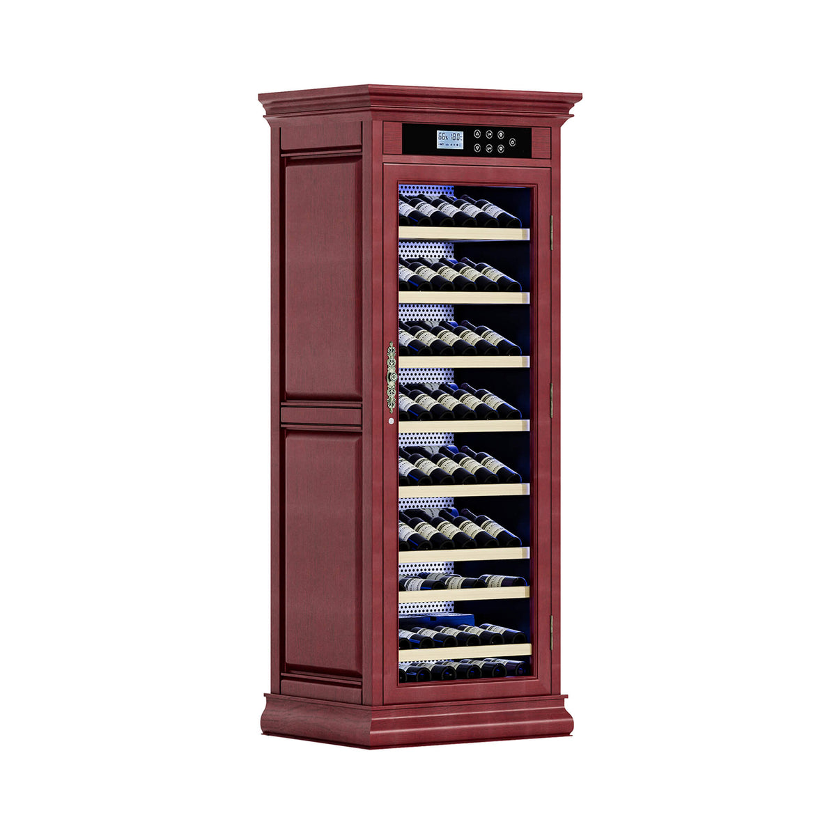 102-Bottle 10.6 Cu.Ft Wine Cooler Cabinet With LED Lighting And Temperature Control (SAK69027)