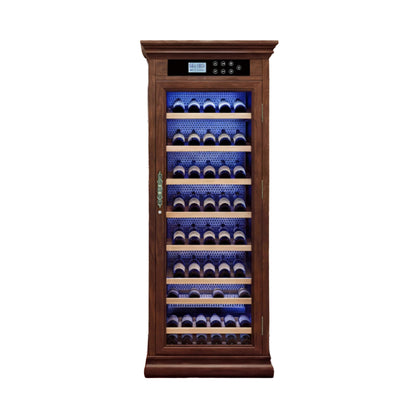 102-Bottle 10.6 Cu.Ft Wine Cooler Cabinet With LED Lighting And Temperature Control (SAK69027)