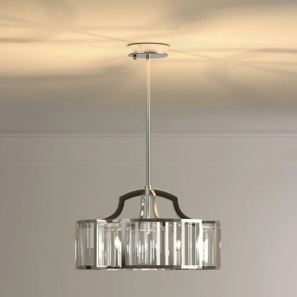 EasyLITE 4-Light Satin Nickel Convertible Pendant