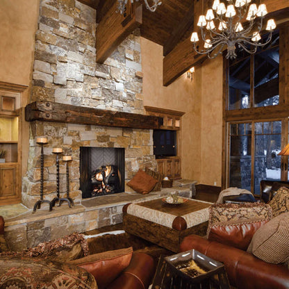 42-Inch Open Wood-Burning Fireplace