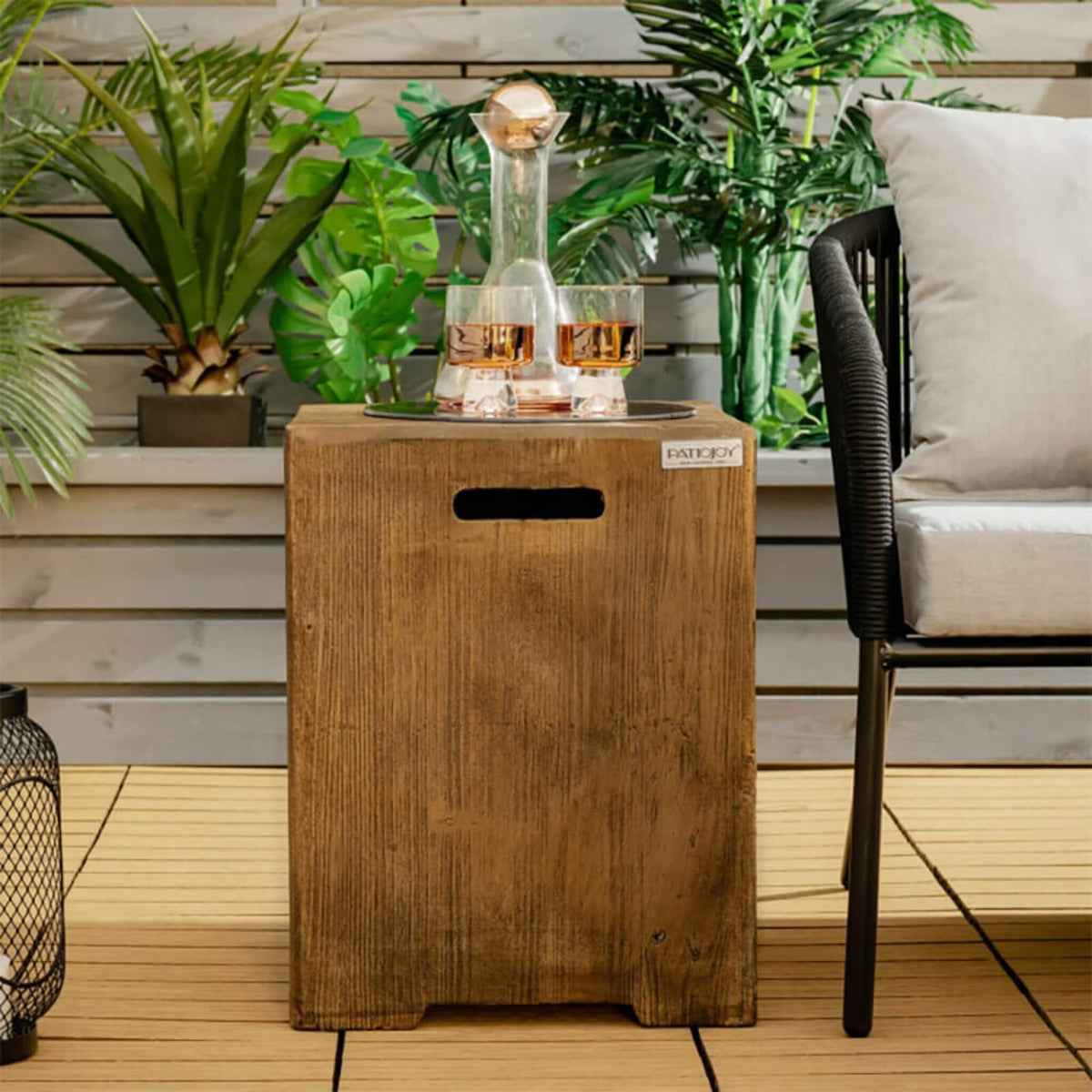 16-Inch Outdoor Propane Tank Hideaway Table Cover