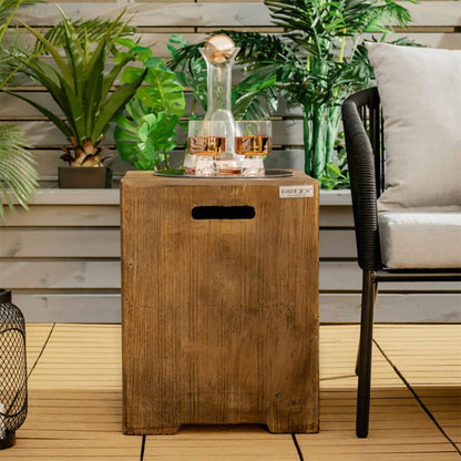 16-Inch Outdoor Propane Tank Hideaway Table Cover