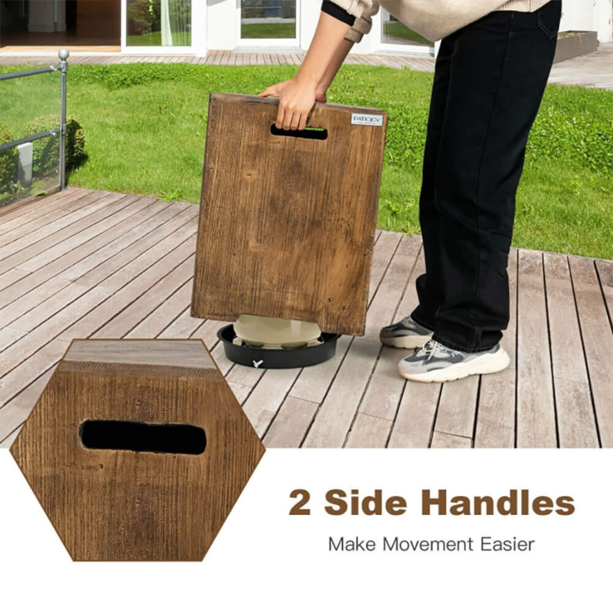 16-Inch Outdoor Propane Tank Hideaway Table Cover