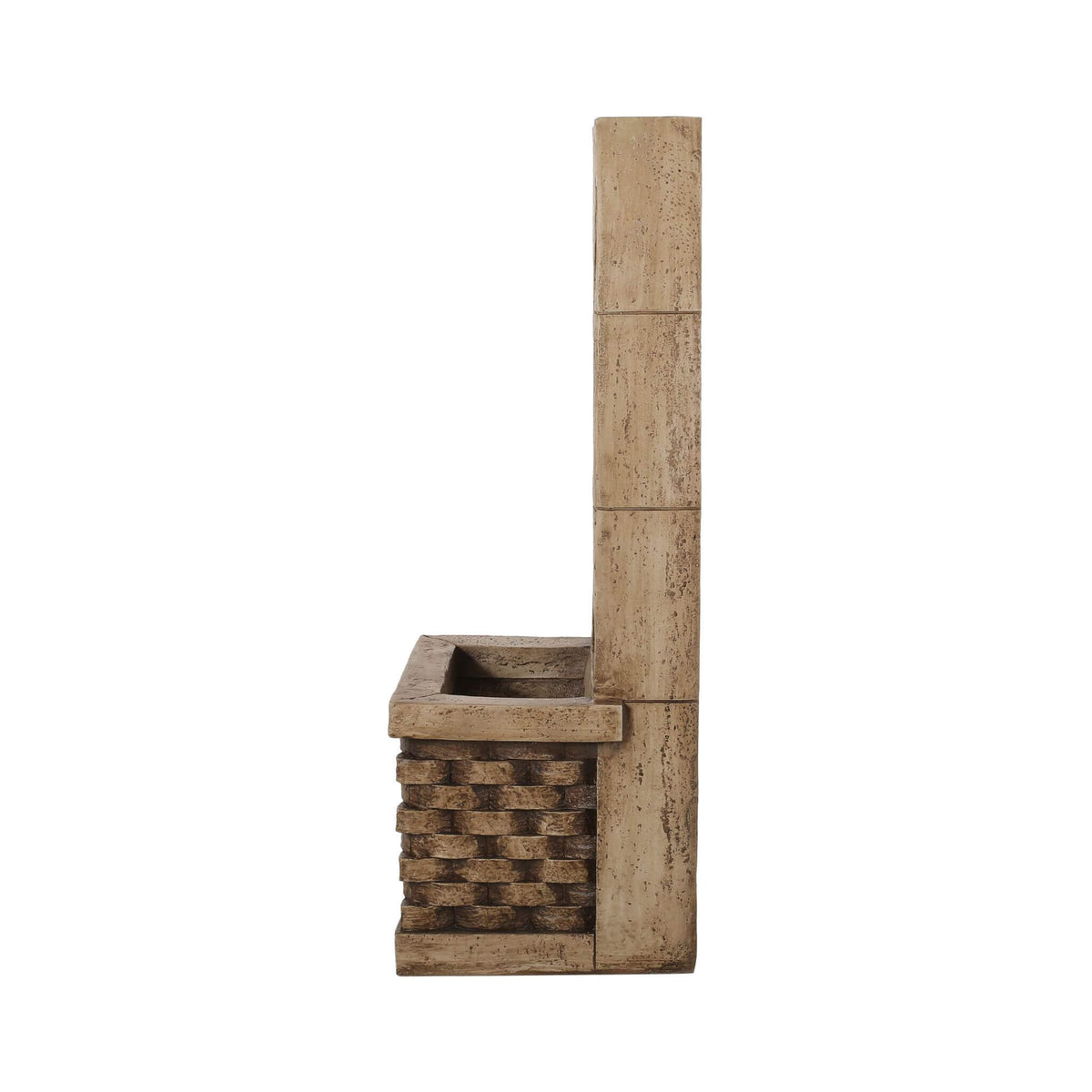 Premium 35-Inch Hand-Crafted Weather-Resistant Waterfall Fountain With LED Lights (SAK86757)