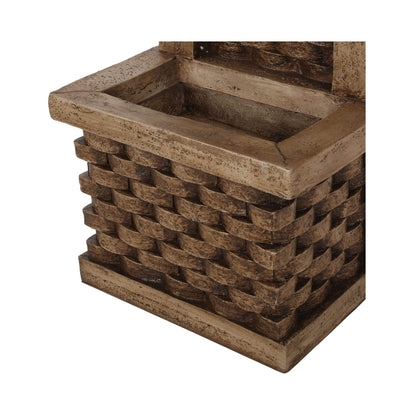 Premium 35-Inch Hand-Crafted Weather-Resistant Waterfall Fountain With LED Lights (SAK86757)