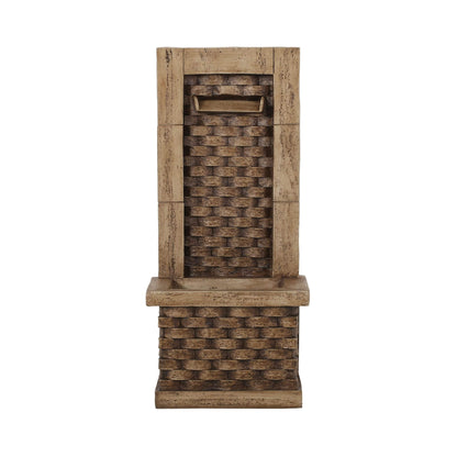 Premium 35-Inch Hand-Crafted Weather-Resistant Waterfall Fountain With LED Lights (SAK86757)