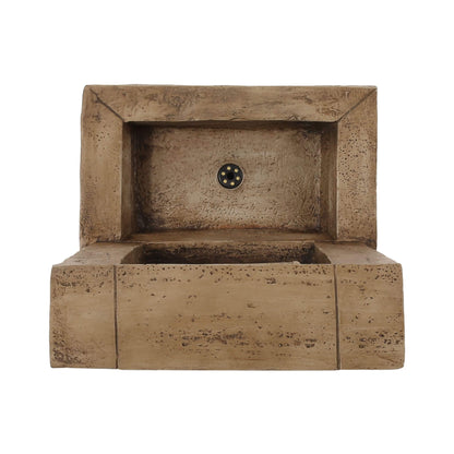 Premium 35-Inch Hand-Crafted Weather-Resistant Waterfall Fountain With LED Lights (SAK86757)