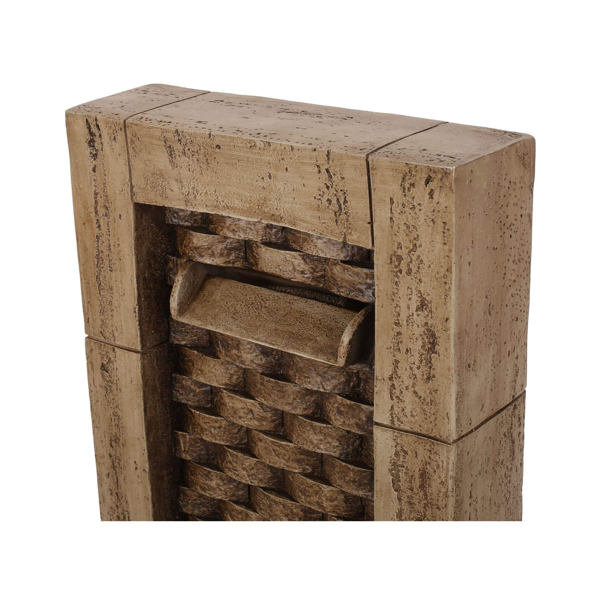 Premium 35-Inch Hand-Crafted Weather-Resistant Waterfall Fountain With LED Lights (SAK86757)
