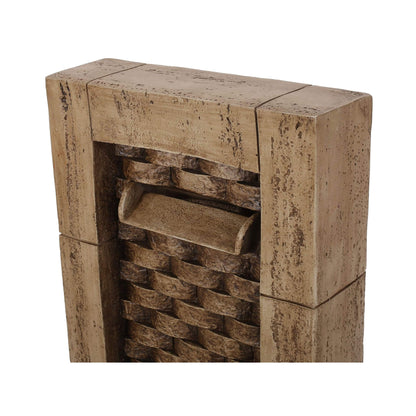 Premium 35-Inch Hand-Crafted Weather-Resistant Waterfall Fountain With LED Lights (SAK86757)