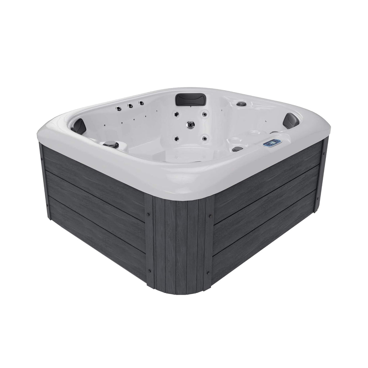 Premium 4-Person Outdoor Hot Tub with 23 Stainless Steel Jets