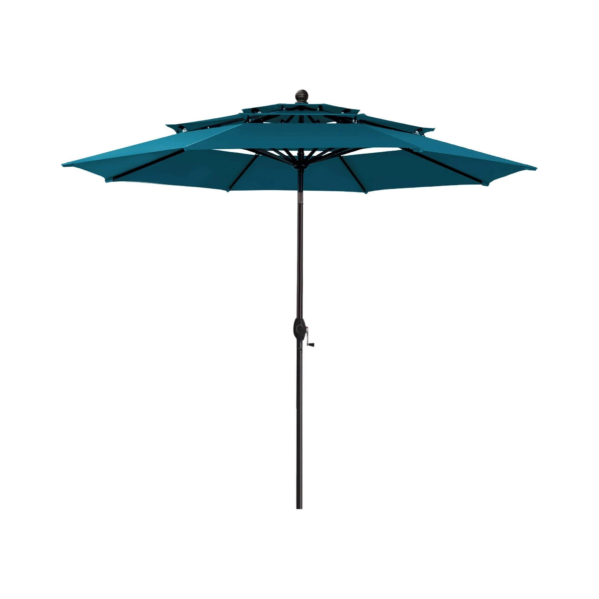 Premium 6-Piece Bar Patio Furniture Set With Umbrella, Swivel Chairs, And Cushions (SAK90375)