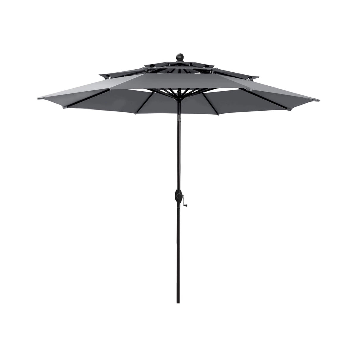 Premium 6-Piece Bar Patio Furniture Set With Umbrella, Swivel Chairs, And Cushions (SAK90375)