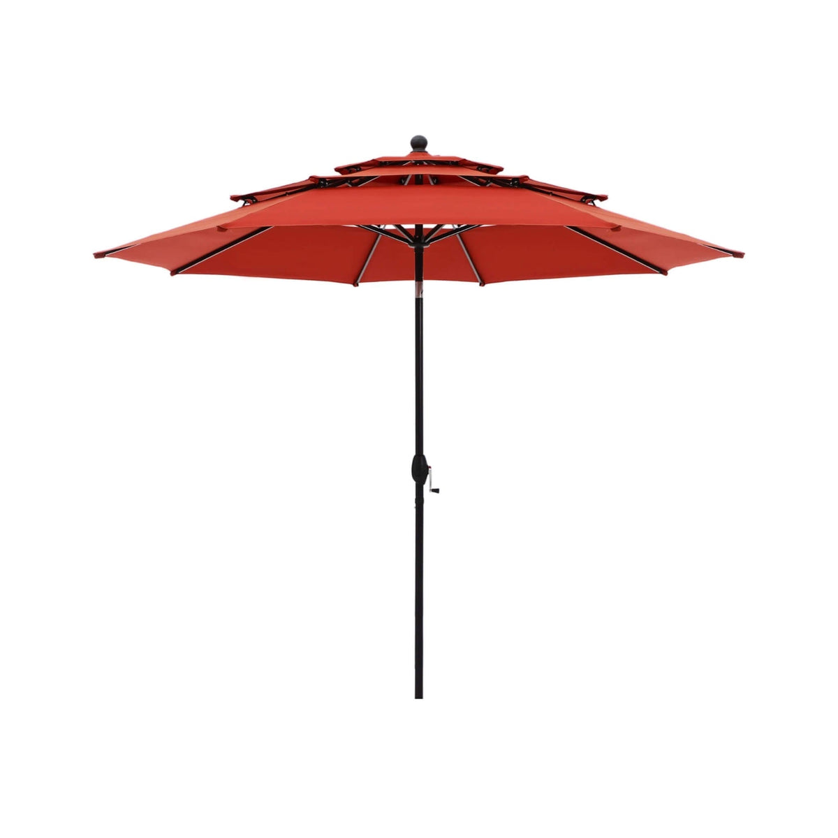 Premium 6-Piece Bar Patio Furniture Set With Umbrella, Swivel Chairs, And Cushions (SAK90375)