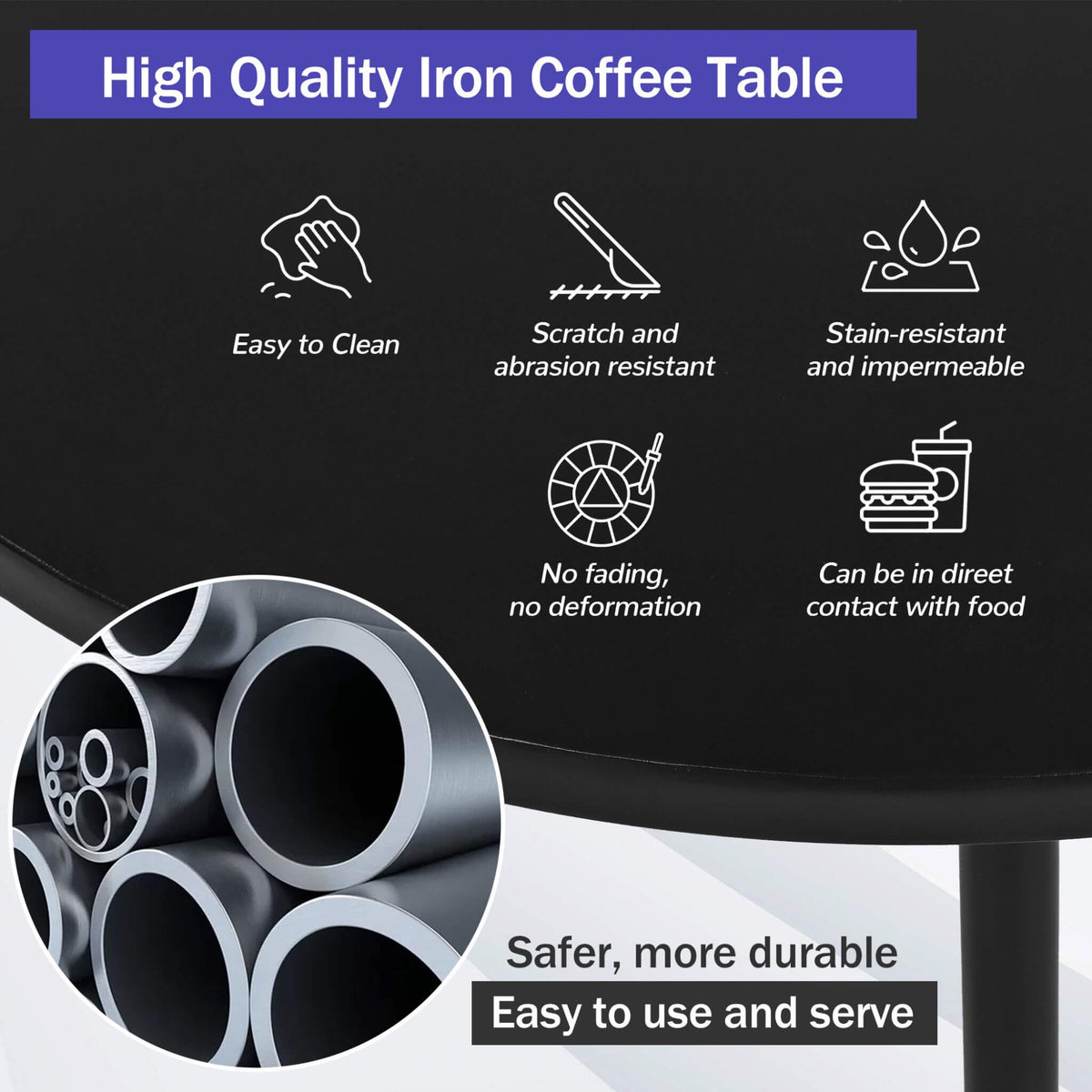 Premium Half-Moon 6-Person Curved All-Weather Outdoor Furniture Sofa Patio Set With Coffee Table And Cushions (SAK76332)