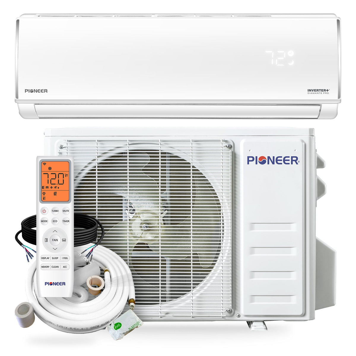 Solarium Diamond Pro™ 36,000 BTU High-Efficiency Ductless Mini-Split Heat Pump System
