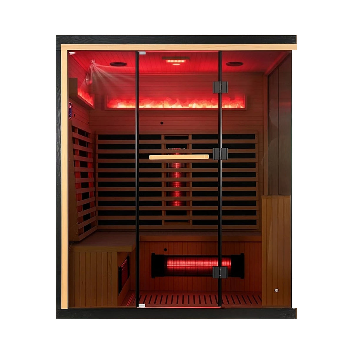 Ember 4-Person Full-Spectrum Infrared Sauna with Himalayan Salt Panels