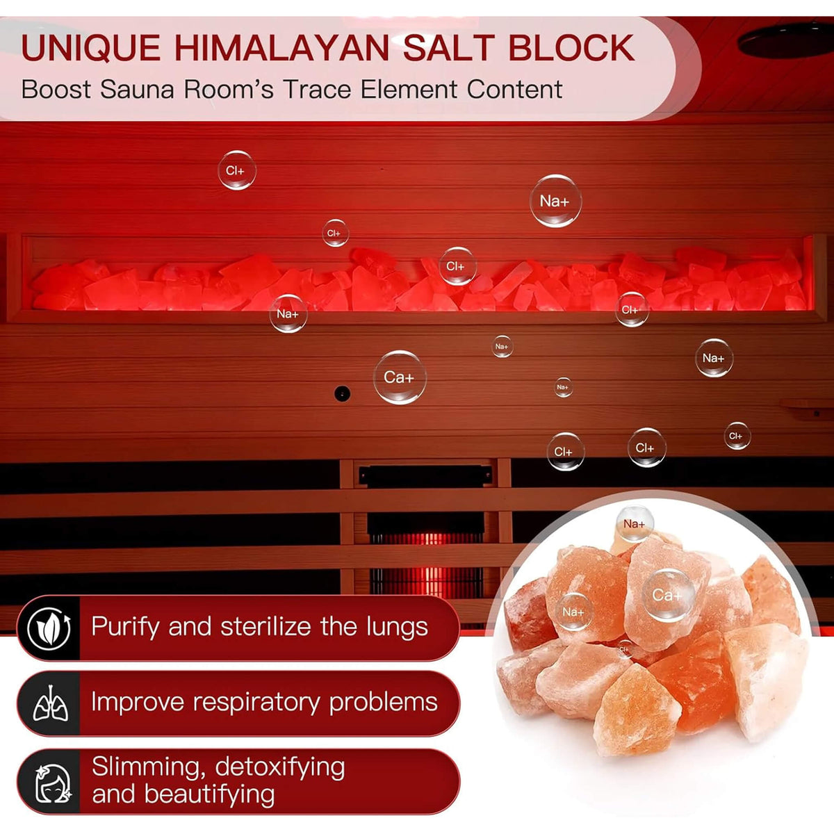 Ember 4-Person Full-Spectrum Infrared Sauna with Himalayan Salt Panels