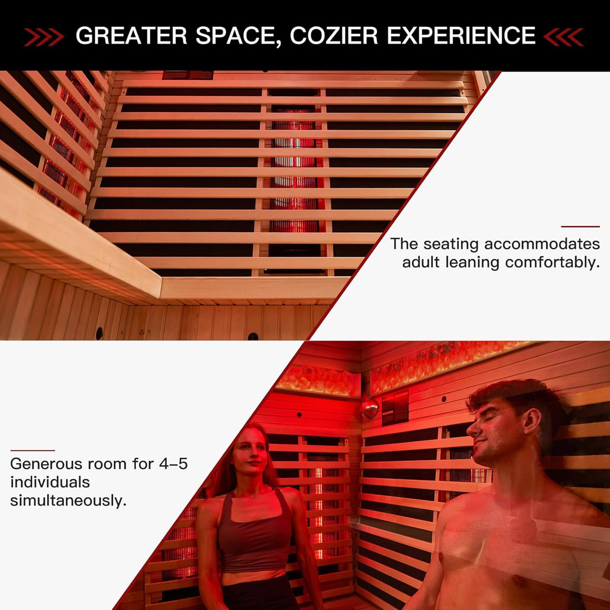 Ember 4-Person Full-Spectrum Infrared Sauna with Himalayan Salt Panels