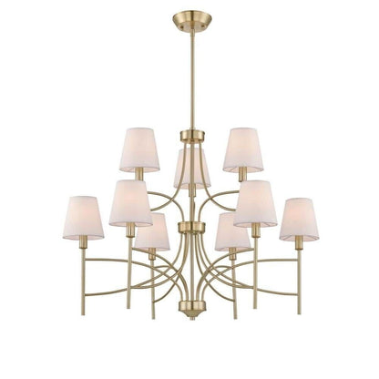 Millau 5-Light Satin Gold Chandelier
