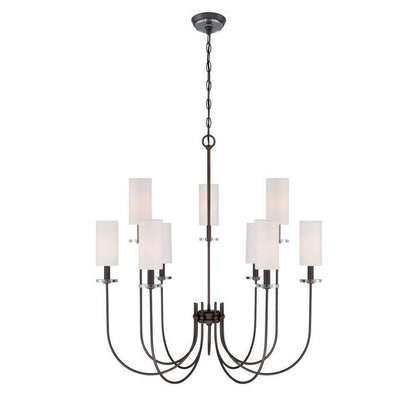 Monroe 9-Light Bronze Chandelier