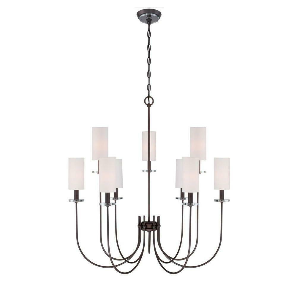 Monroe 9-Light Bronze Chandelier