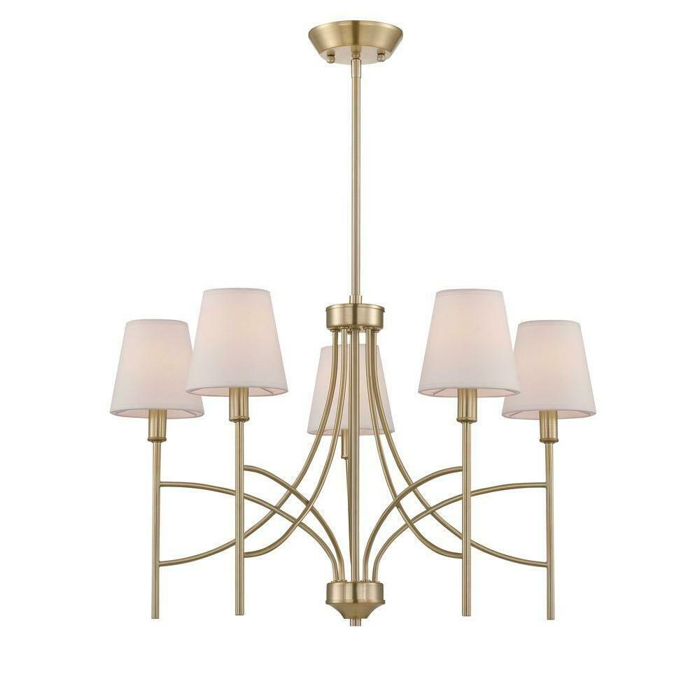 Millau 5-Light Satin Gold Chandelier