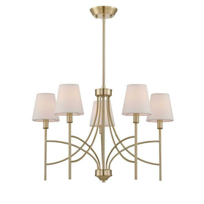 Millau 5-Light Satin Gold Chandelier