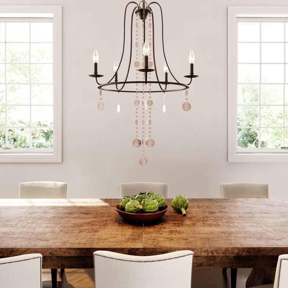 Matira 5-Light Oil-Rubbed Bronze Chandelier