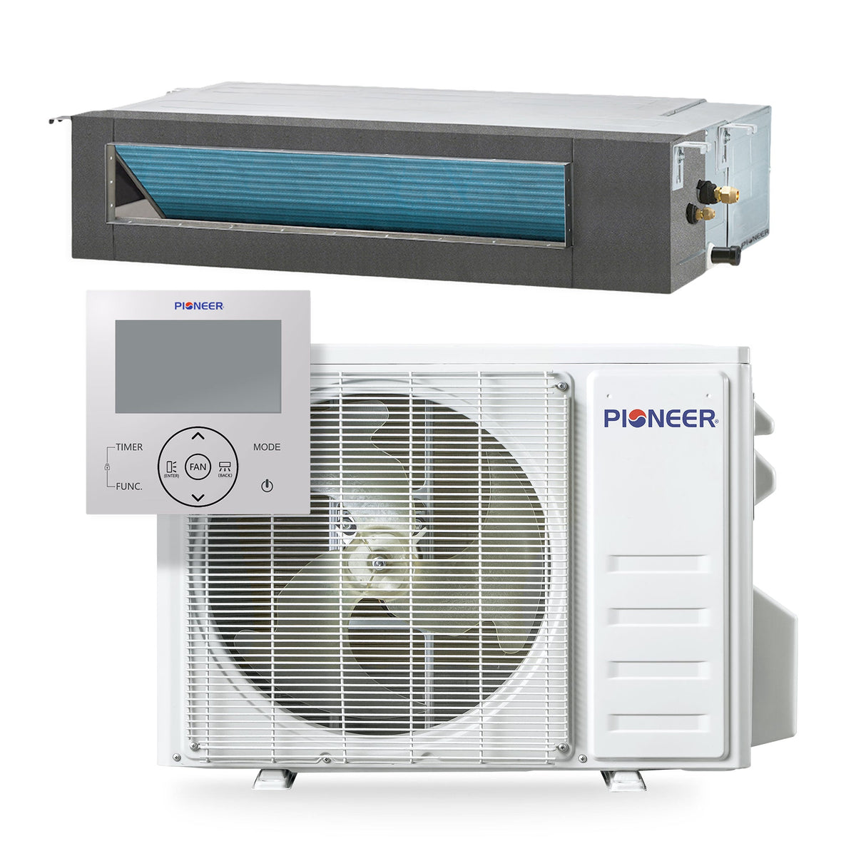 22,000 BTU Concealed Ducted Mini-Split Heat Pump System – 19 SEER2, 230V